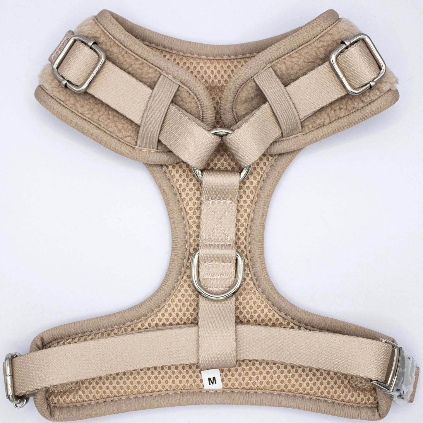 Adjustable Fleece Harness in Latte