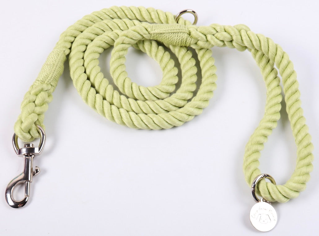 Cotton Rope Lead - Green