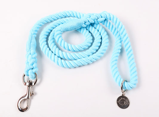 Cotton Rope Lead - Blue