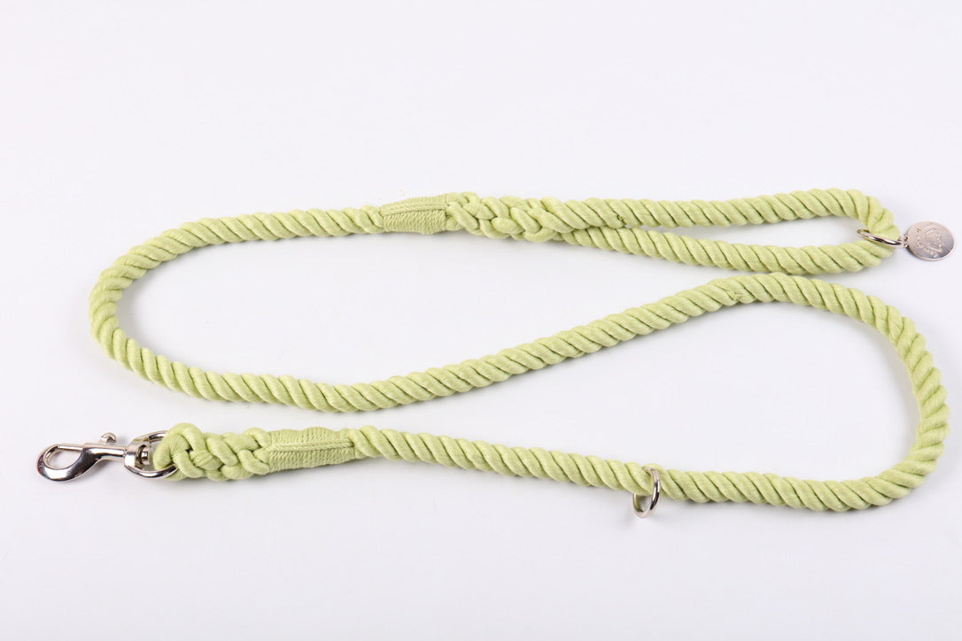 Cotton Rope Lead - Green