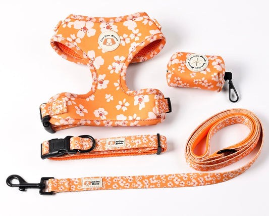 Adjustable Harness Set in Orange Blossom